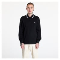 Tričko FRED PERRY Long Sleeve Twin Tipped Shirt Black