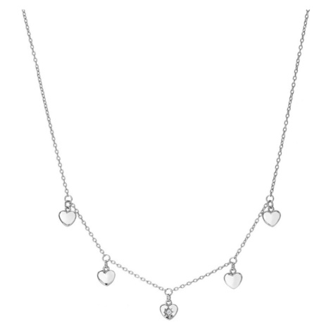 Hot Diamonds Romantický stříbrný náhrdelník s diamantem Most Loved DN160/DN162 40 - 45 cm