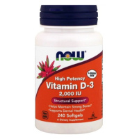 Now Foods Vitamin D3 2000 IU 240 kapslí