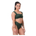 Nebbia High-Energy retro bikini top 553 , S, tmavě zelená