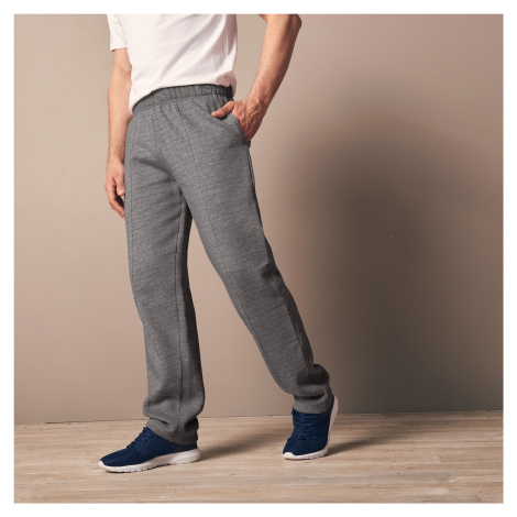 Blancheporte Volnočasové meltonové kalhoty šedý melír