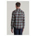 KOŠILE GANT REG FLANNEL PLAID SHIRT CACAO