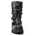 boty kožené dámské - ITALI NEGRO OXIDO - NEW ROCK - M.373-S18
