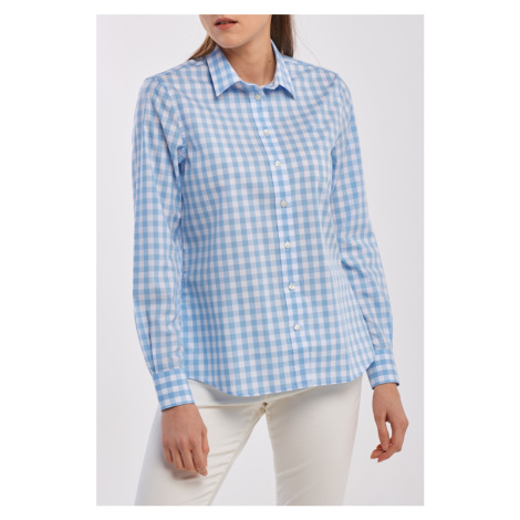 KOŠILE GANT THE BROADCLOTH GINGHAM SHIRT modrá