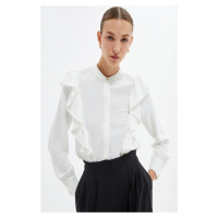 Koton Women's Crimson White Shirt