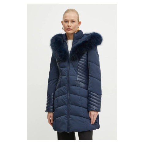 Bunda Guess OXANA dámská, tmavomodrá barva, zimní, W4BL61 WGLZ0