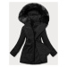 Teplá černá dámská oboustranná zimní bunda (W610BIG)