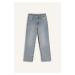 DEFACTO Straight Fit Normal Waist Ankle Length Jean Washed Trousers