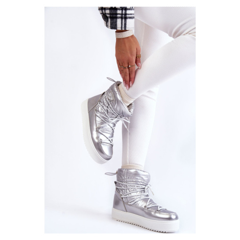 Dámské módní šněrovací boty do sněhu Carrios