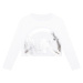 Dětská bavlněná košile s dlouhým rukávem Michael Kors bílá barva
