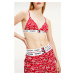 Červená vzorovaná podprsenka Tommy Hilfiger Underwear