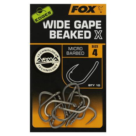 Fox Háčky Edges Wide Gape Beaked X Hooks 10ks