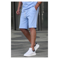 Madmext Men's Blue Basic Shorts 6501