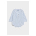 KOŠILE GANT RELAXED POPOVER STRIPED SHIRT WHITE