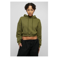 Dámy Cropped Heavy Hoody summerolive