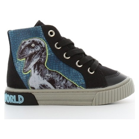 Černo-modré chlapecké sneakers Jurassic World Modrá BASIC