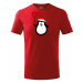 Dětské vánoční tričko - Tučňák Srdíčko