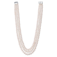 JwL Luxury Pearls Elegantní třířadý náhrdelník z pravých bílých perel JL0667