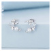 GRACE Silver Jewellery Stříbrné náušnice s perlou Moon & Pearl, stříbro 925/1000 E-BSE666/98 Bíl