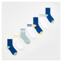 Reserved - Sada 7 párů ponožek - Bílá