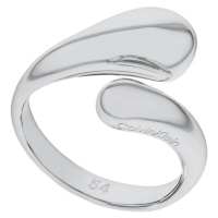 Calvin Klein Nadčasový ocelový prsten Sculptured Drops 35000192 54 mm