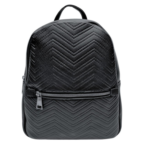Černý dámský batoh s moderním vzorem Tapple