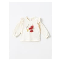 LC Waikiki Crew Neck Long Sleeve Printed Baby Girl T-Shirt