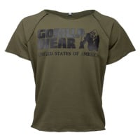 Gorilla Wear Pánské tričko s krátkým rukávem Classic Work Out Top Army Green - XXL/XXXL