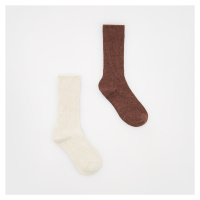 Reserved - Sada 2 párů ponožek - Béžová