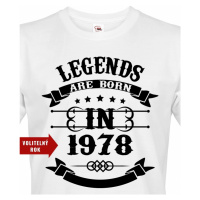 Pánské tričko Legend Are Born - ideální narozeninový dárek