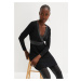 Bonprix BODYFLIRT šaty se třpytivými vsadkami Barva: Černá, Mezinárodní