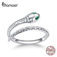 Stříbrný prsten ve tvaru hada BSR169 LOAMOER