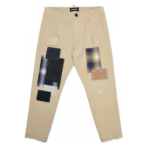 Kalhoty dsquared2 trousers cream beige Dsquared²