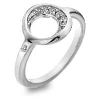 Hot Diamonds Elegantní stříbrný prsten s briliantem a topazy Celestial DR232 54 mm