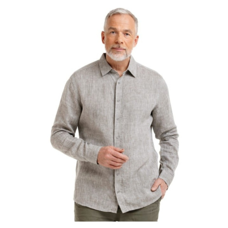 Bushman Pánská lněná košile Raaf, stone