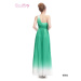 zelené ombré společenské dlouhé šaty Juliana