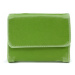 Zelená klopnová peněženka s výšivkou Adley HG Style