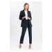 DEFACTO Tapered Fit High Waist Double Leg Pants with Pockets