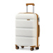 Konofactory Bílý prémiový plastový kufr s TSA zámkem "Majesty" - M (35l), L (65l), XL (100l)