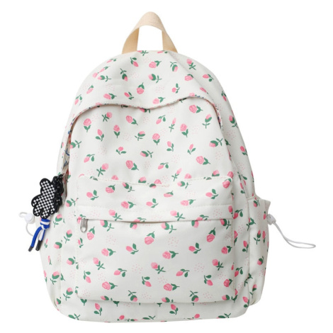 Školní batoh se vzorem květin