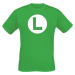Super Mario Luigi Badge Tričko zelená