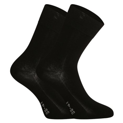 Ponožky Gino bambusové bezešvé černé (82003) S