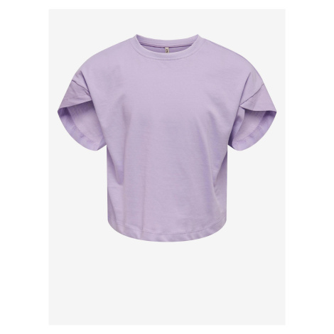 Světle fialové holčičí basic tričko ONLY Essa