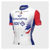 ALÉ Cyklistický dres s krátkým rukávem - GROUPAMA FDJ 2022 - modrá/bílá/červená