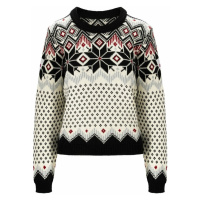 Dale of Norway Vilja Womens Knit Sweater Black/Off White/Red Rose Svetr