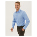 Sada tří pánských slim fit košilí v světle modré barvě Marks & Spencer