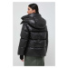Péřová bunda Luisa Spagnoli dámská, černá barva, zimní