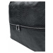 Moderní černý kabelko-batoh z eko kůže