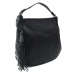 Černá prostorná dámská zipová kabelka Kamille L a H - Miss Moda (PL)