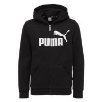 Puma ESSENTIALS BIG LOGO FZ HOODIE FL B Dětská mikina, černá, velikost